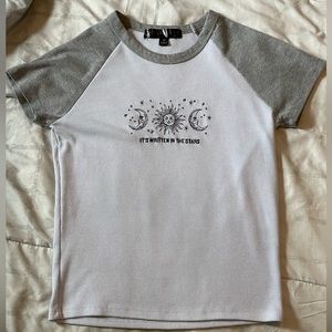 Embroidered Star, Moon, Sun Shirt
